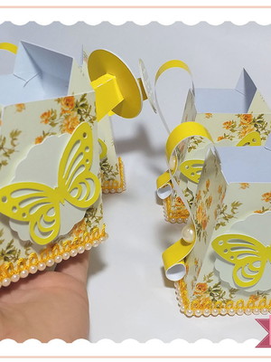 Regador com aplique 3d - jardim encantado