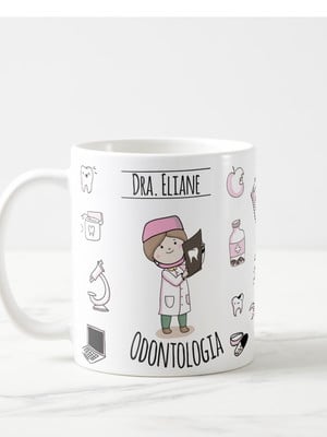 Caneca odontologia profissão dentista