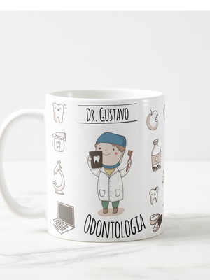 Caneca odontologia profissão dentista