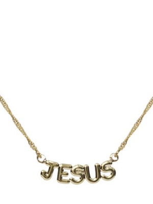 Gargantilha com jesus