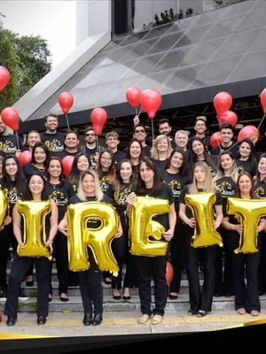 Balão direito gigante curso formatura dourado metalizado