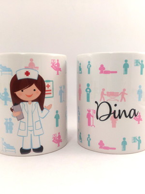 Caneca profissoes enfermagem enfermeira