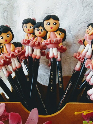 Ponteira para lápis ou caneta bailarina