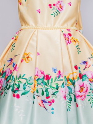 Vestido de festa infantil jardim encantado
