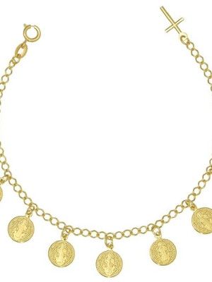 Pulseira berloque com 10 são bento