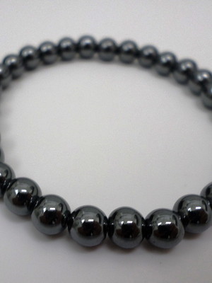 Pulseira de hemalita # esfera lisa 8mm # yabadabado rocks