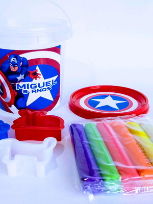 Kit massinha capitão américa