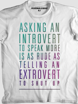 Camisa introvert and extrovert
