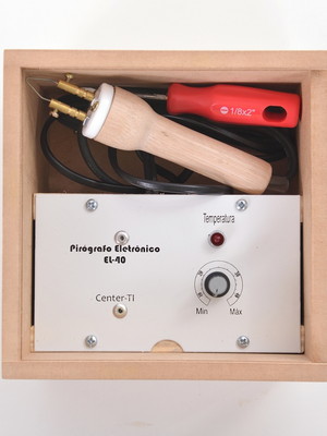 Pirógrafo para gravação madeira couro 110 v
