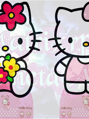 Hello kitty kit 10 displays 25cm em mdf 3mm