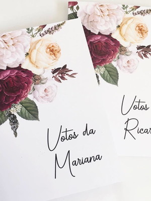 Caderno de votos casamento