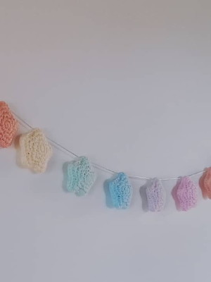 Varal de estrelinhas candy colors