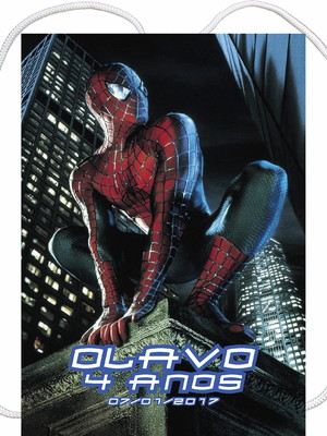 Mochilinha sacolinha personalizada homem aranha