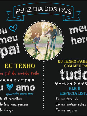 Azulejo eu amo meu pai