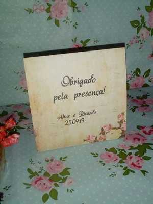 Marcador para mesa agnella e rui