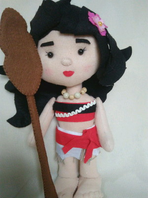 Moana em feltro.
