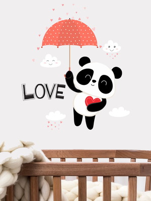 Adesivo de parede panda