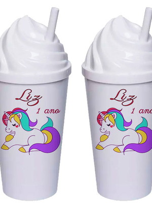 Copo chantilly personalizado - brinde festa infantil