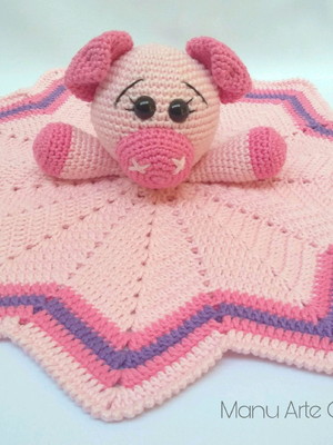Naninha manta de apego amigurumi croche