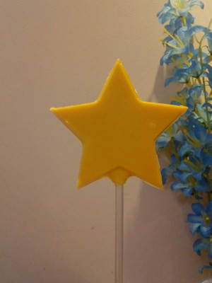 Pirulito chocolate estrela