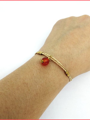 Pulseira cornalina