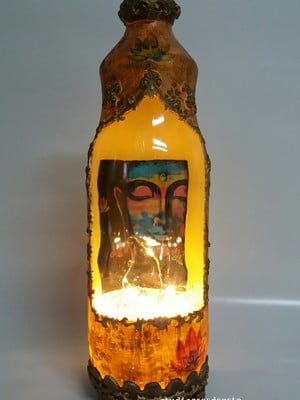 Luminária buda sol
