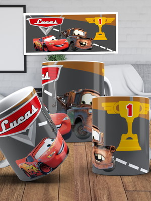 Caneca de polímero carros personalizadas