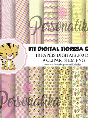 Kit digital tigresa cute