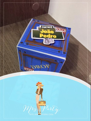 Caixa cubo drop 3d
