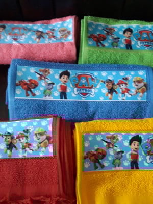Toalhinhas personalizadas patrulha canina