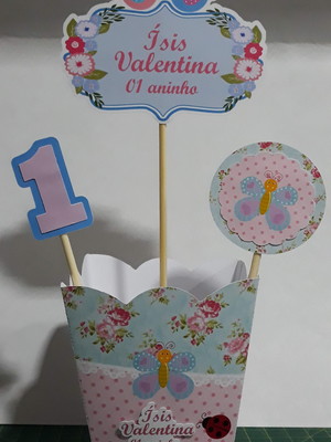 Cachepot g com topper -centro de mesa