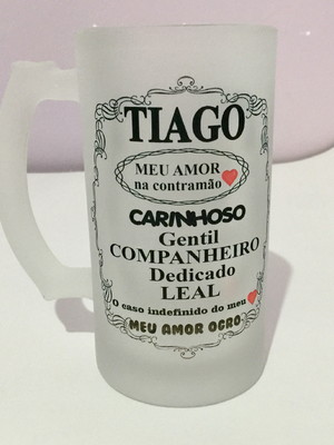 Caneca de chopp jateada 400ml