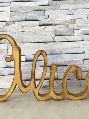 Letras decorativas de mdf