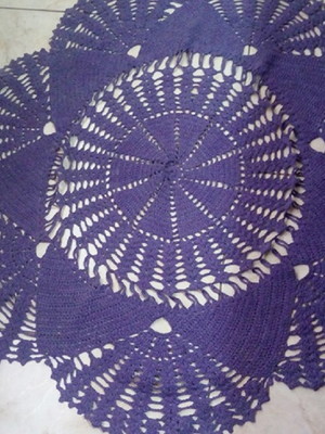 Tapete flor azul