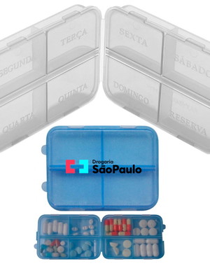 90 porta comprimidos duplo personalizados