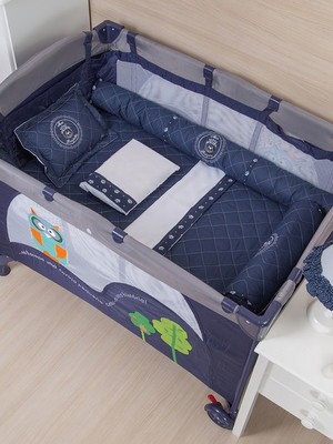 Kit de berço para berço desmontável príncipe marinho