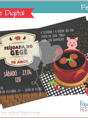 Convite digital feijoada