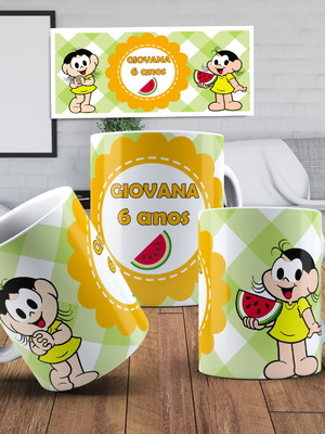 Caneca de polímero personalizada magali