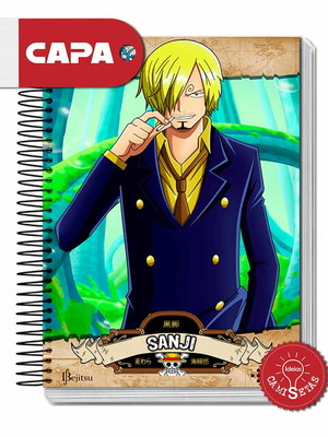 Caderno sanji one piece