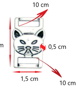 Fivela gatinho / fecho engate rápido 10mm