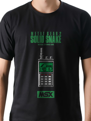 Camiseta camisa geek game jogo metal gear 2 computador msx