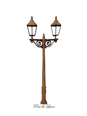 Aplique recorte poste jardim mdf cru para artesanato