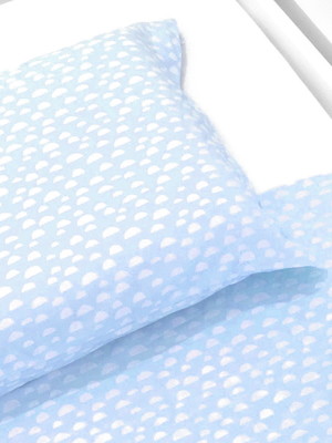 Lençol de cima mini cama iceberg azul