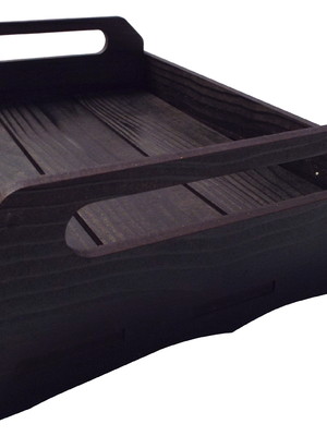 Bandeja multiuso - 32 x 22 cm (preto)