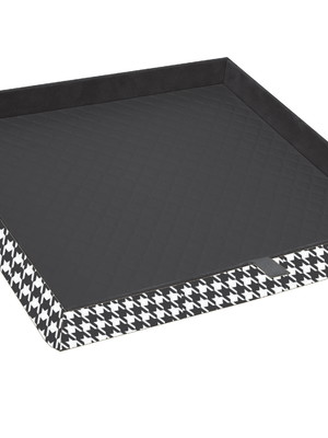 Bandeja maquiagem com base matelasse black cod-5782
