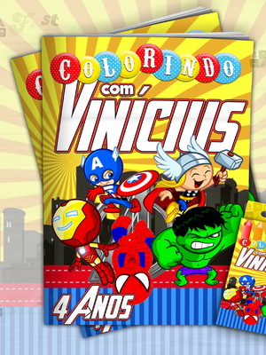 Kit colorir vingadores