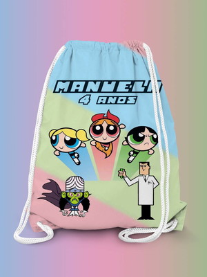 Mochilinha personalizada meninas super poderosas
