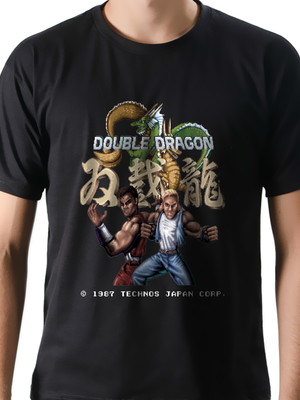 Camiseta camisa geek game jogo double dragon 100% algodão