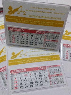 Calendário de mesa
