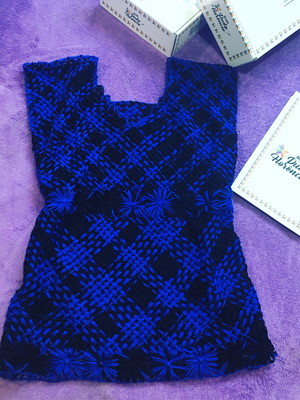 Blusa de bordado filé
